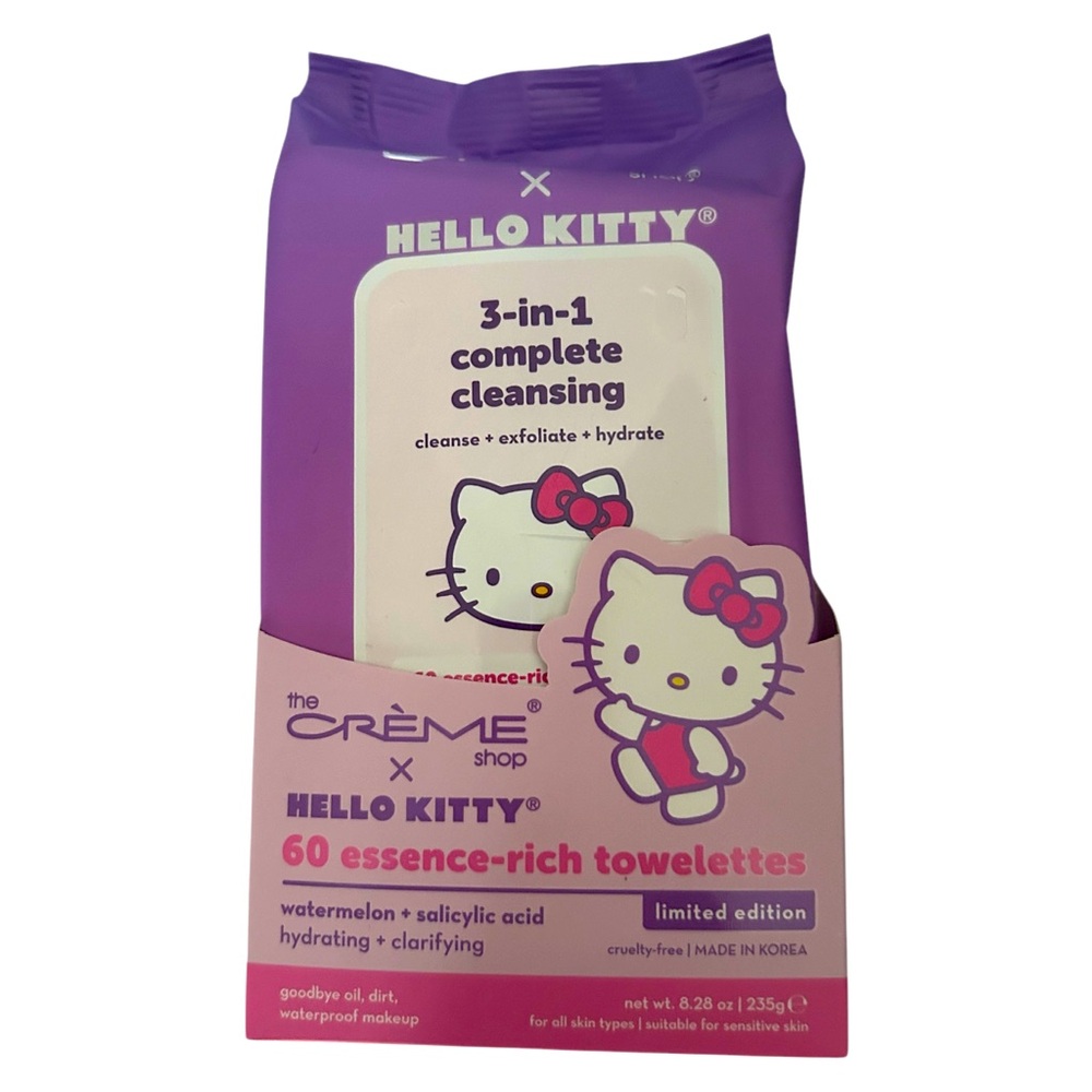 The Crème Shop Hello Kitty 3-In-1 Cleansing Towelettes